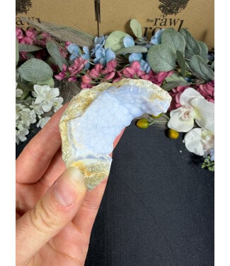 Blue Lace Agate Raw Geode #691, 86gr