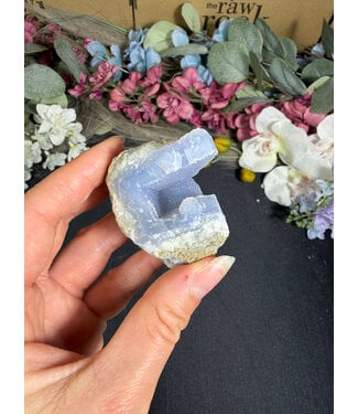 Blue Lace Agate Raw Geode #698, 86gr