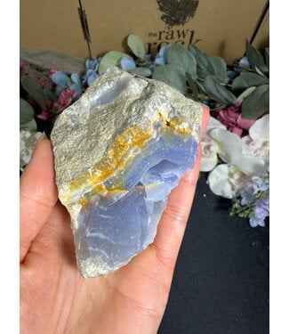 Blue Lace Agate Raw Geode #725, 380gr