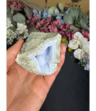 Blue Lace Agate Raw Geode #723, 236gr