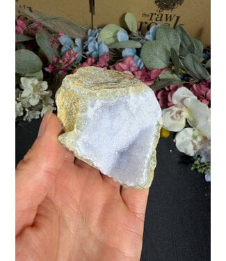 Blue Lace Agate Raw Geode #720, 170gr