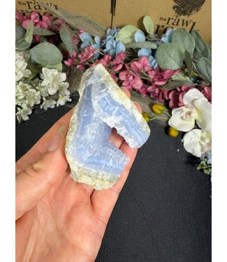 Blue Lace Agate Raw Geode #721, 188gr