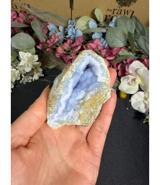 Blue Lace Agate Raw Geode #718, 200gr