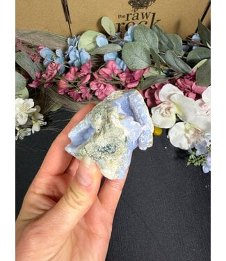 Blue Lace Agate Raw Geode #719, 172gr