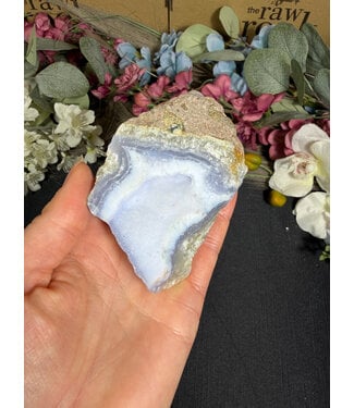 Blue Lace Agate Raw Geode #717, 194gr