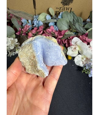 Blue Lace Agate Raw Geode #716, 166gr