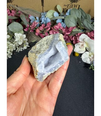 Blue Lace Agate Raw Geode #715, 188gr
