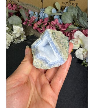 Blue Lace Agate Raw Geode #714, 172gr