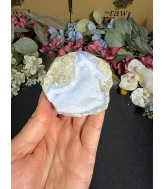 Blue Lace Agate Raw Geode #713, 154gr