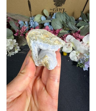 Blue Lace Agate Raw Geode #712, 98gr