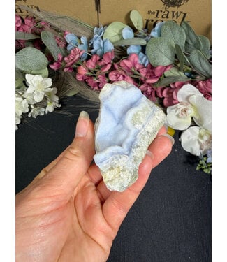 Blue Lace Agate Raw Geode #710, 118gr