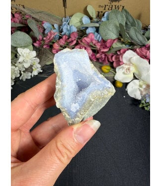 Blue Lace Agate Raw Geode #704, 96gr