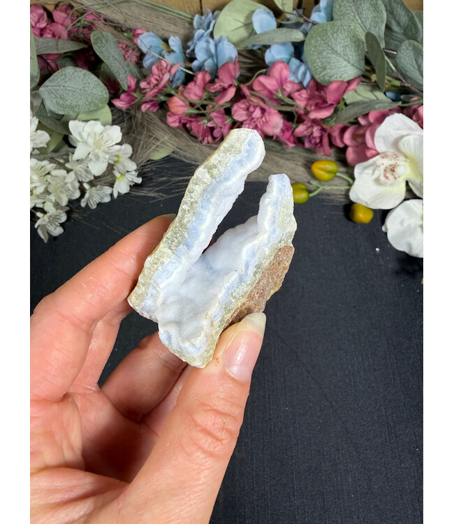 Blue Lace Agate Raw Geode #700, 78gr