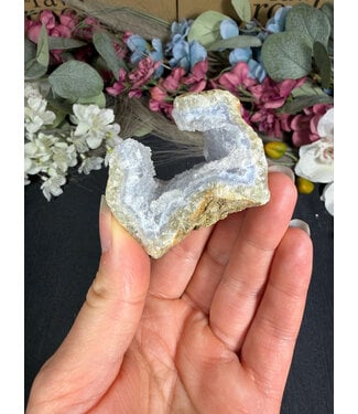 Blue Lace Agate Raw Geode #679, 72gr