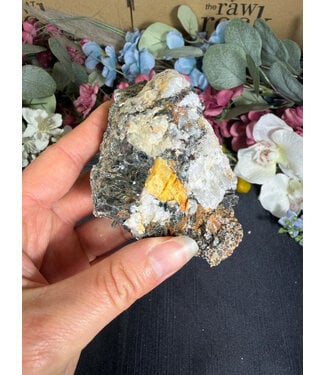 Biotite with Yellow Tourmaline Specimen #22, 198gr