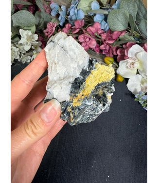 Biotite with Yellow Tourmaline Specimen #21, 282gr