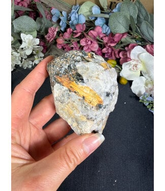 Biotite with Yellow Tourmaline Specimen #19, 270gr