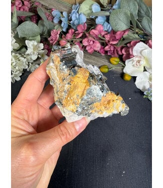 Biotite with Yellow Tourmaline Specimen #20, 318gr