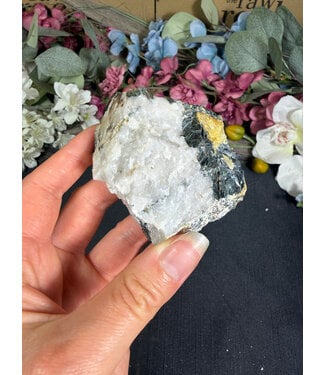 Biotite with Yellow Tourmaline Specimen #15, 158gr