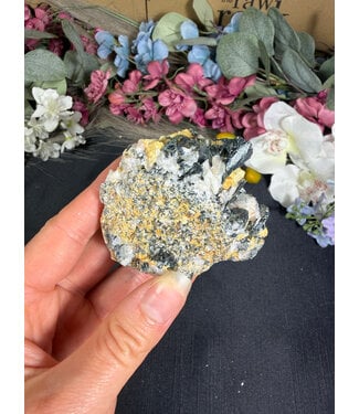 Biotite with Yellow Tourmaline Specimen #14, 220gr