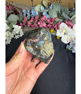 Small Rough Labradorite #47, 200gr