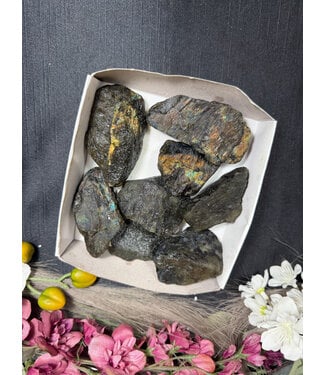 Rough Labradorite Small Bulk #10, 502gr