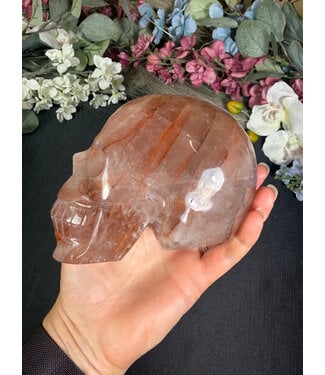 Fire Quartz Skull #5, 1318gr