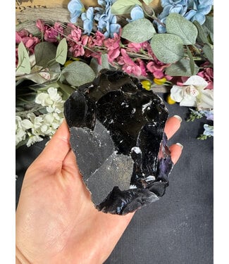 Rough Black Obsidian Size 6 [500-599gr]