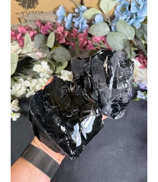 Rough Black Obsidian Size 7 [600-699gr]