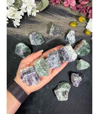 Rough Rainbow Fluorite Size 1 [1-99gr]