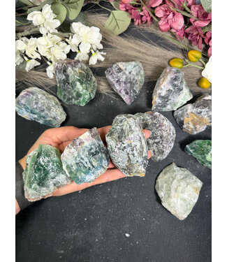 Rough Rainbow Fluorite Size 3 [200-299gr]