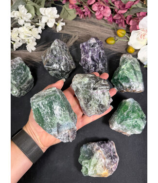 Rough Rainbow Fluorite Size 4 [300-399gr]