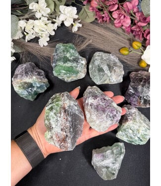 Rough Rainbow Fluorite Size 5 [400-499gr]