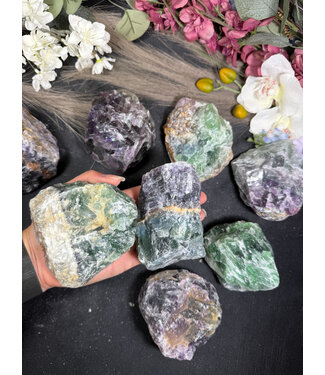 Rough Rainbow Fluorite Size 7 [600-699gr]