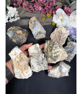 Rough Dendritic Chalcedony Size 4 [300-399gr]