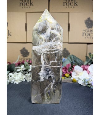 Fluorescent Agate Tower #73, 2200gr