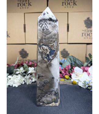 Fluorescent Agate Tower #71, 1180gr