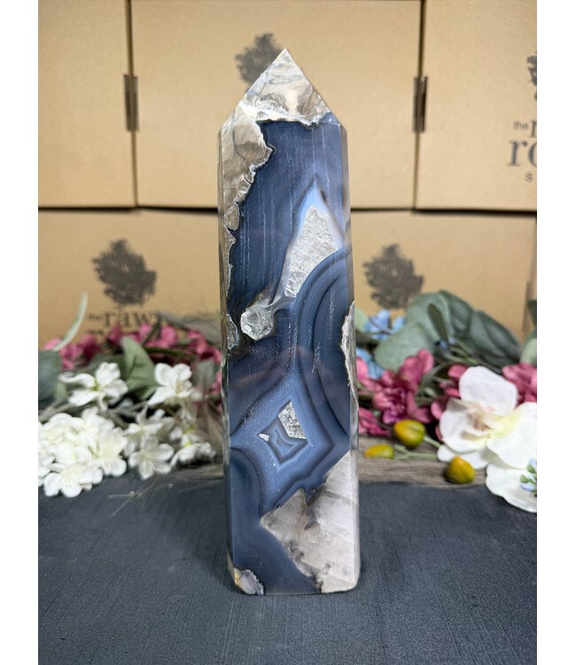 Fluorescent Agate Tower #59, 906gr