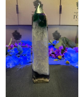 Fluorescent Agate Tower #57, 604gr