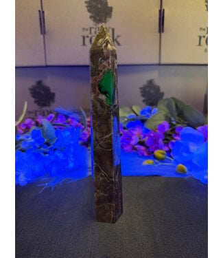 Fluorescent Agate Tower #55, 336gr