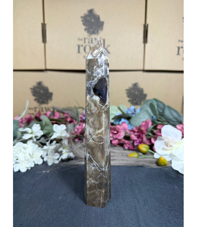 Fluorescent Agate Tower #55, 336gr