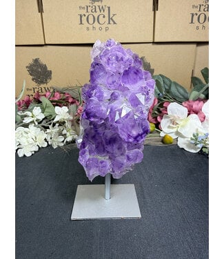 Amethyst on Metal Stand #39, 828gr