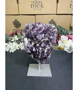 Amethyst on Metal Stand #38, 666gr