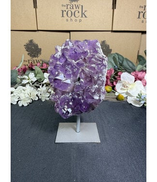 Amethyst on Metal Stand #26, 810gr