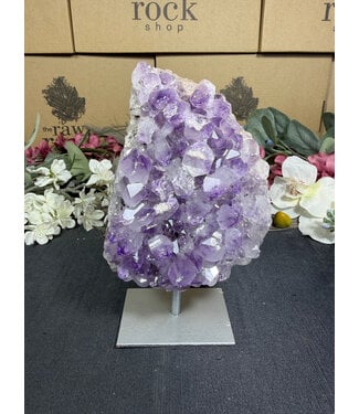 Amethyst on Metal Stand #30, 1054gr