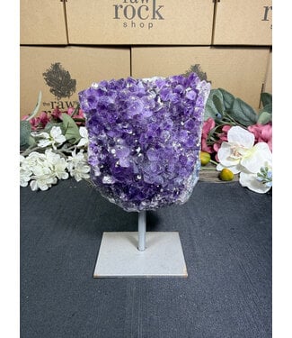 Amethyst on Metal Stand #33, 744gr