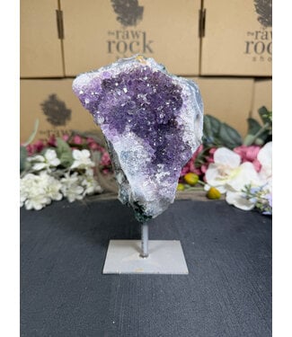 Amethyst on Metal Stand #34, 752gr