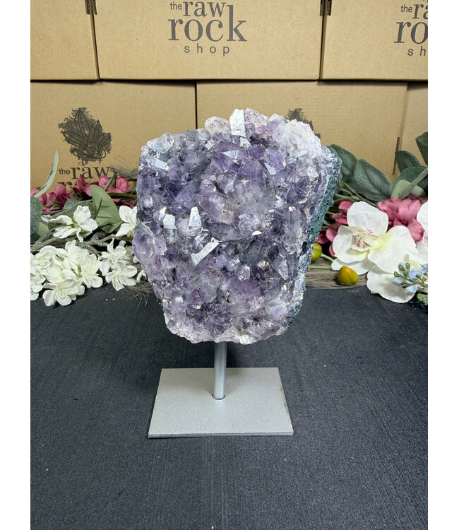 Amethyst on Metal Stand #31, 834gr