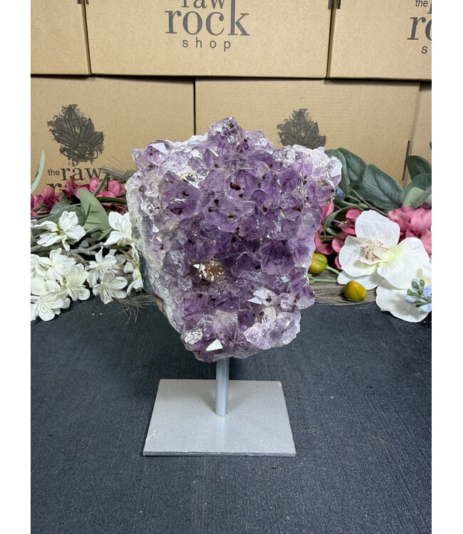 Amethyst on Metal Stand #29, 784gr
