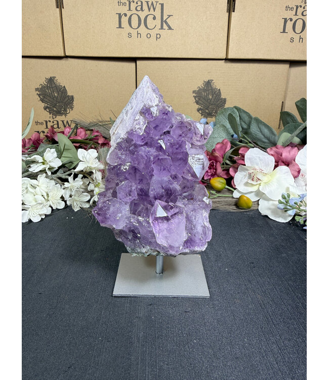 Amethyst on Metal Stand #27, 726gr